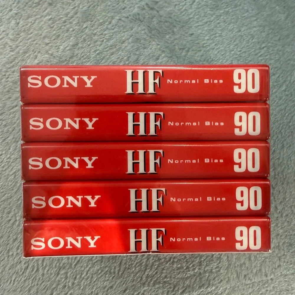 Sony HF 90 High Fidelity Audio Cassette Tapes 5-Pack Sealed Normal‎ Bias